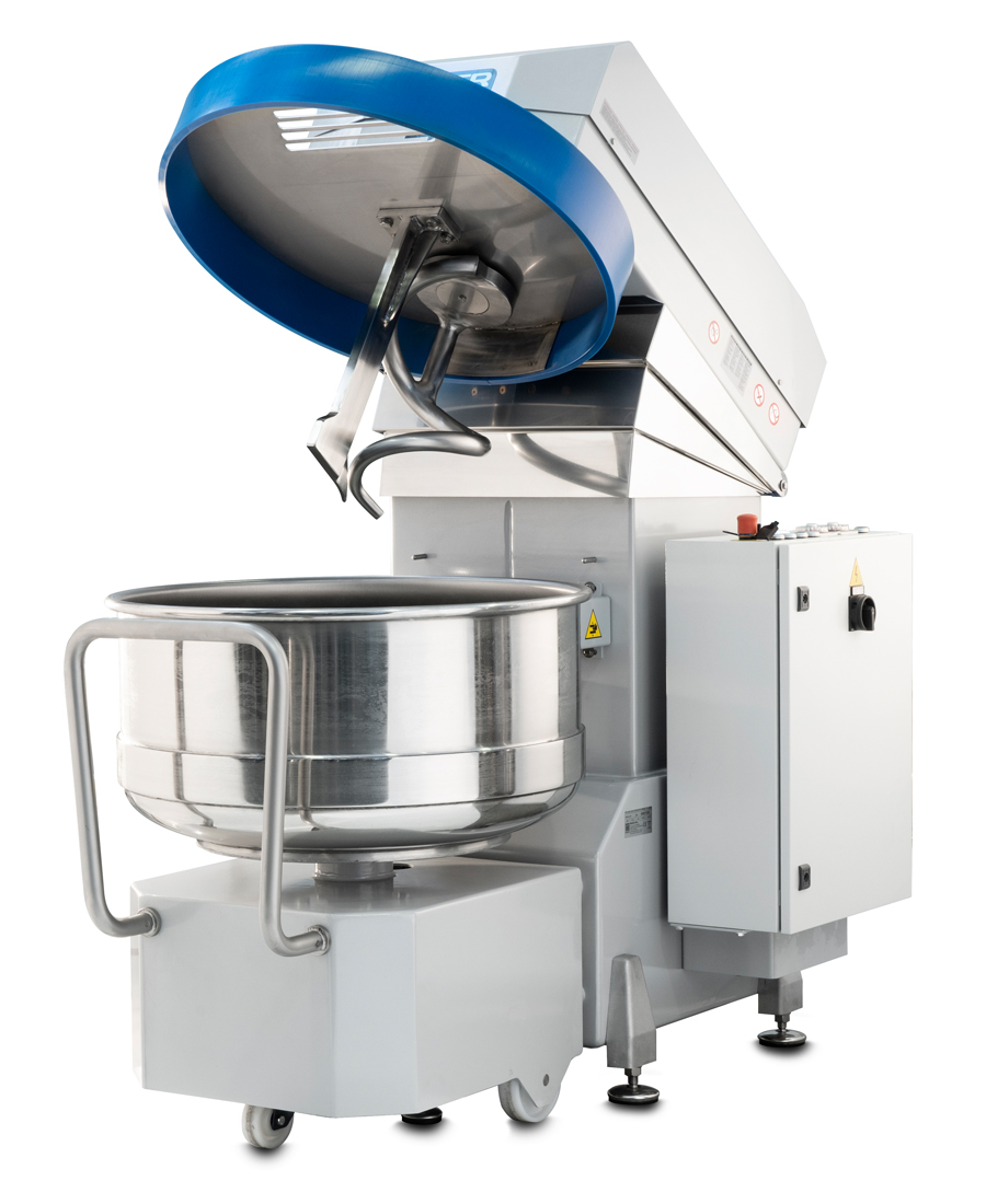 Automatic spiral mixer with removable bowl