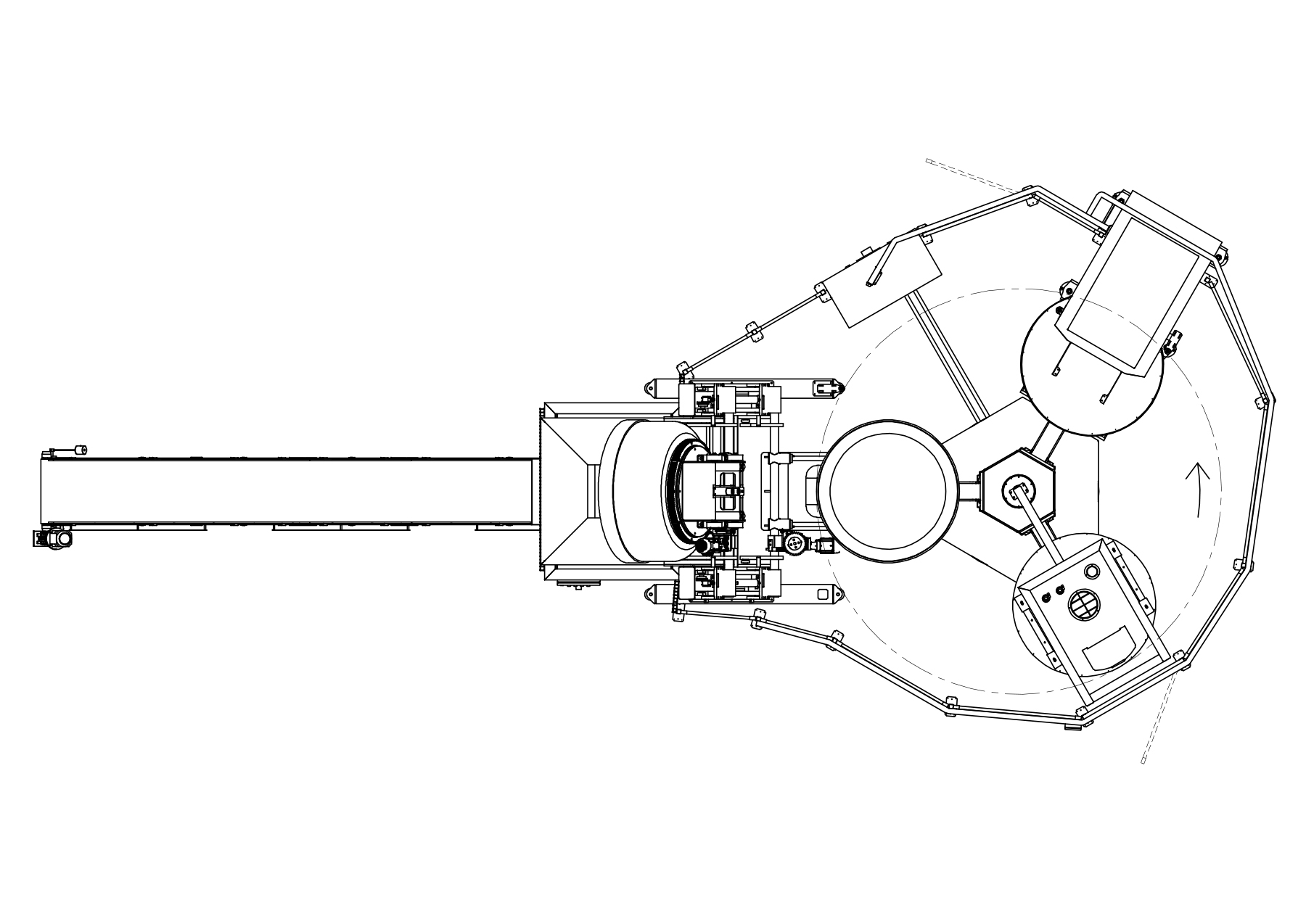 sistema automatico rotativo mixer